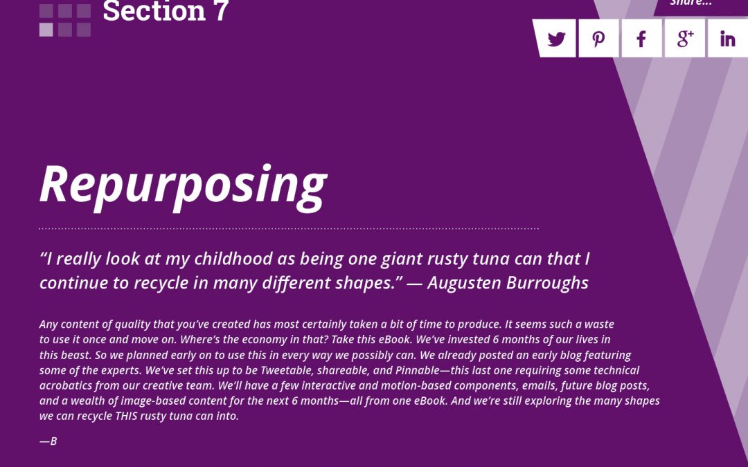 Section 7: Repurposing