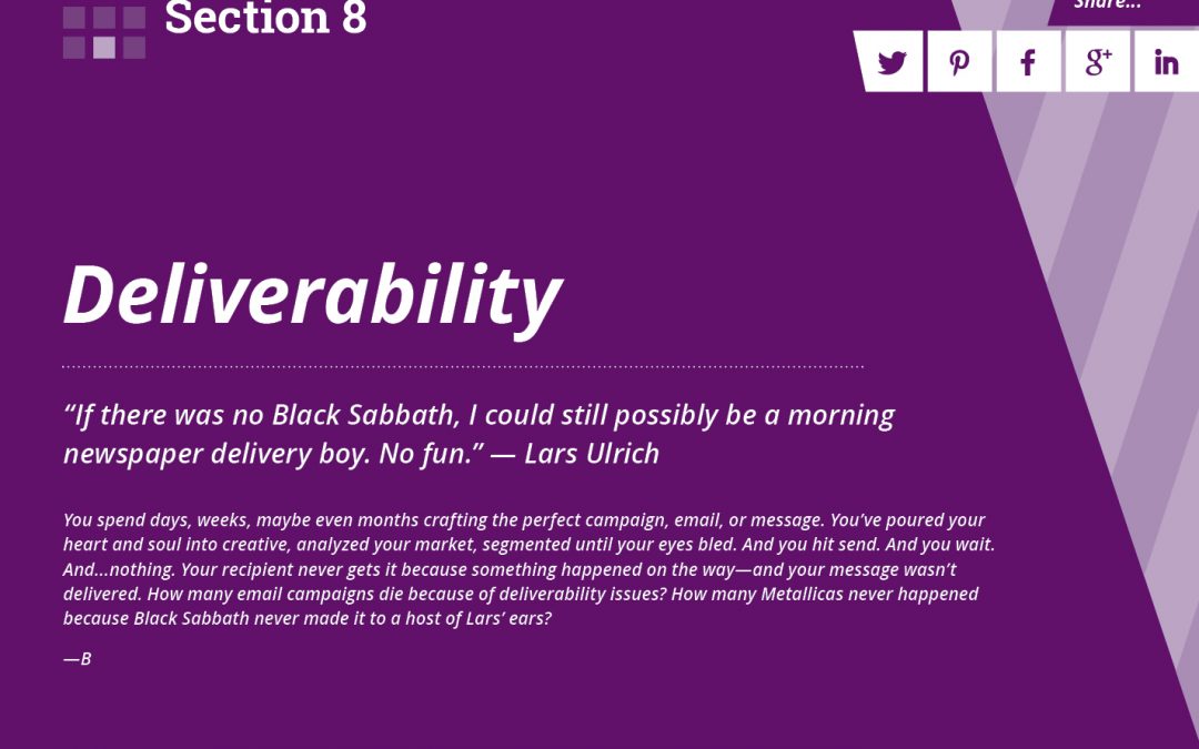 Section 8: Deliverability