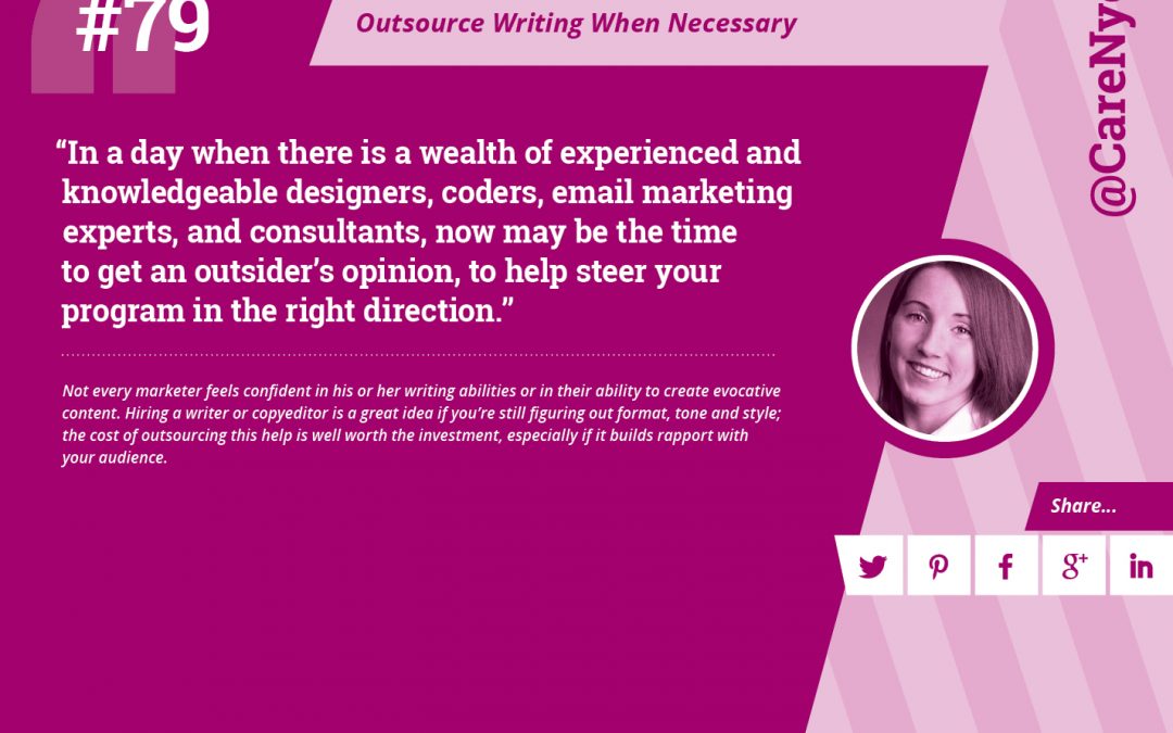 #79: Outsource Writing When Necessary